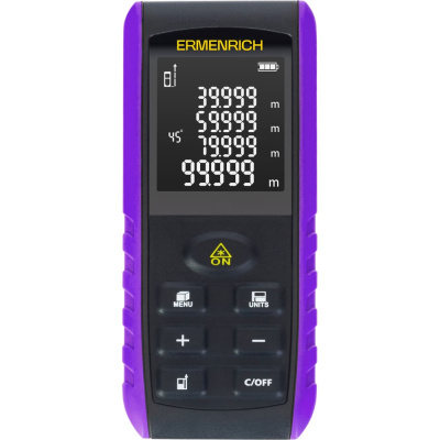 Рулетка Ermenrich Reel PRO GE80 с помощью лазерного луча измеряет не только расстояния, но и площадь объекта