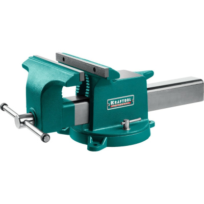 Стальные слесарные тиски KRAFTOOL Steel 250 мм 32701-250 - профессиональный инструмент из высококачественной стали и