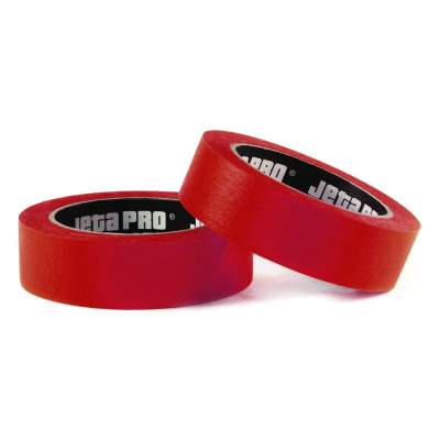 Лента маскирующая Jeta PRO Red водостойкая, уст. УФ, 90С-60 мин, красная, 38ммx40м