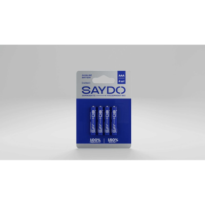 Батарейки алкалиновые SAYDO «Medium» размер AАA, блистер 4 шт. SME202
