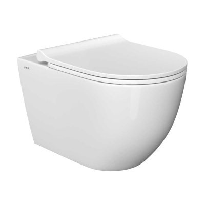 Подвесной унитаз VITRA Mia Round SmoothFlush, безободковый