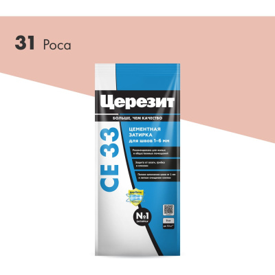 Затирка Церезит №31 СЕ 33 Роса фольга 2 кг 1/12