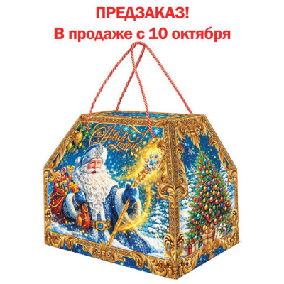 Подарок новогодний "НОВОГОДНИЙ КЛАД", НАБОР конфет 1000 г, картонная коробка, МОСУПАК, 324090/МГ26038