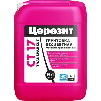Морозостойкая грунтовка Церезит CT 17 Transparent 3040023