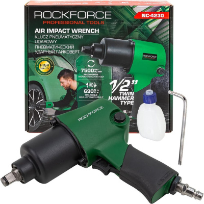 Гайковерт пневматический ударный Rockforce 1/2", 690Нм