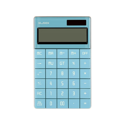 Калькулятор настольный DELI Nusign ENS041-blue, 12-разрядный, синий