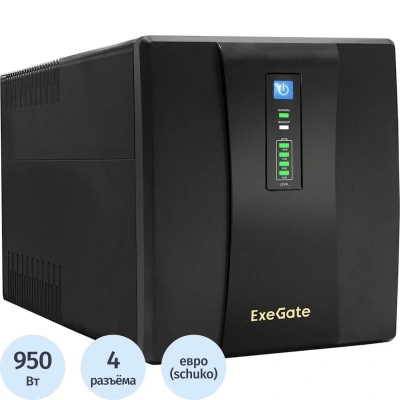 ИБП ExeGate SpecialPro UNB-1500.LED.AVR.4SH (EP285499RUS)