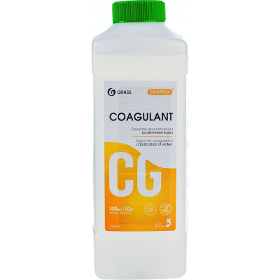 Средство для коагуляции осветления воды Grass CRYSPOOL Coagulant канистра 1л