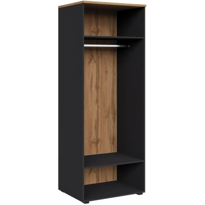 Корпус гардероба К-Loft 241H002 786х616х2106 дуб натуральный/графит
