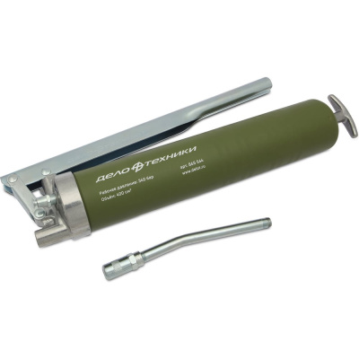 Шприц для смазки Дело Техники плунжерный, профессиональный, 400 см3