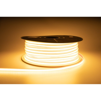 Светодиодная лента Сириус А 220В COB(360LED) IP67 10Вт 3000К 50м