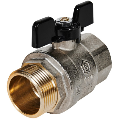 Полнопроходной шаровой кран STOUT RG008Q0LA6LRBK