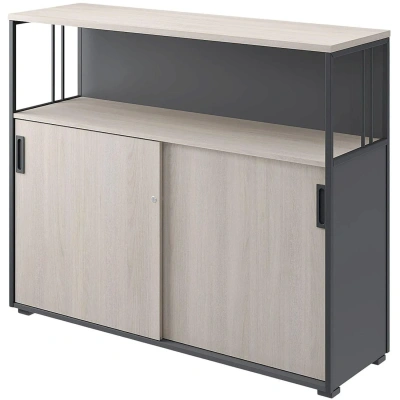 Шкаф-купе Комус Мебель К-Loft 241Н042 1370х420х1116 дуб скандин/графит