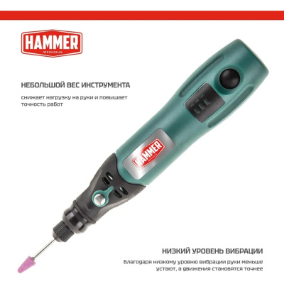 Аккумуляторная мини дрель Hammer Flex AMD3.6Li USB