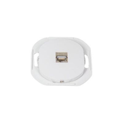 Компьютерная розетка с Keystone модулем Aling-conel EON RJ45 кат.6А FTP, механизм, белая