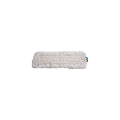 Плоский МОП A-VM 50x15 см, хлопок, рамочный, белый, резаный край