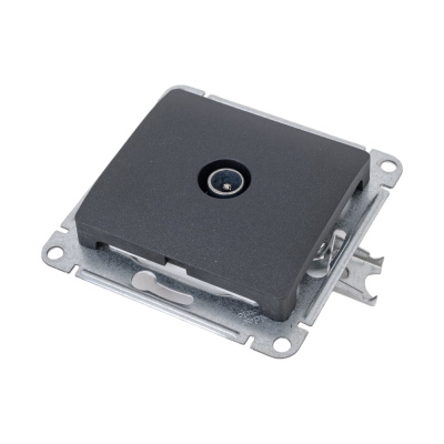 Оконечная розетка TV Systeme Electric GLOSSA 1DB, АНТРАЦИТ