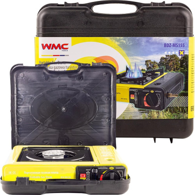 Плита газовая портативная WMC TOOLS 2.5 кВт, расход газа 160 г/ч