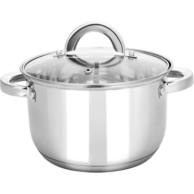 Кастрюля нерж Rondy 3,9л, D=21,5cм, SH07393