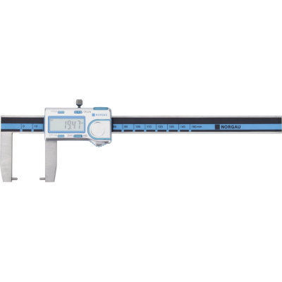 Штангенциркуль цифровой для измерения наружных канавок точечный NORGAU 0-150 мм, 0,01 мм