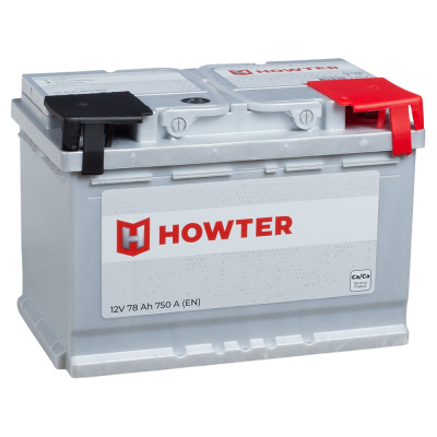 Аккумулятор автомобильный Howter 78R 750 А, 278x175x190 мм