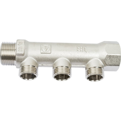 Коллектор Valtec 3 выхода х 3/4х 1/2 НР 2/50