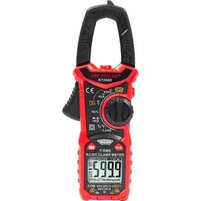 Токовые цифровые клещи КВТ KT 206D PROLINE