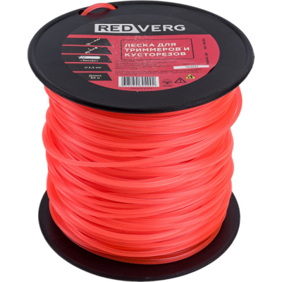 Леска для триммера 2,4 мм, 90 м, звездочка REDVERG