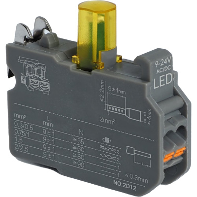 Модуль подсветки CONTA TA22SA3-D/Y9-24V-5, желтый, LED, упаковка 5 шт 00-00013016