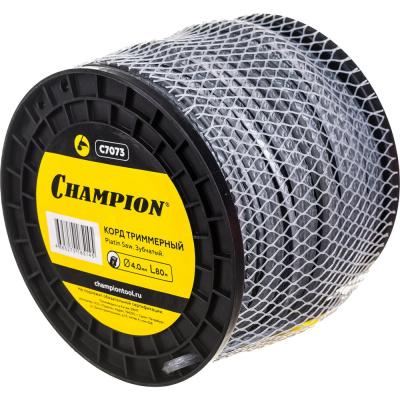 Корд триммерный Platin Saw (4.0 мм; 80 м; зубчатый) CHAMPION