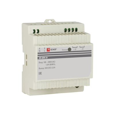 Блок питания EKF DR-60W-24, PROxima dr-60w-24