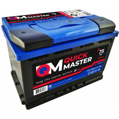 Аккумуляторная батарея QUICK MASTER серия SP (Special ) 6CT-75VL(L) – (1)12В