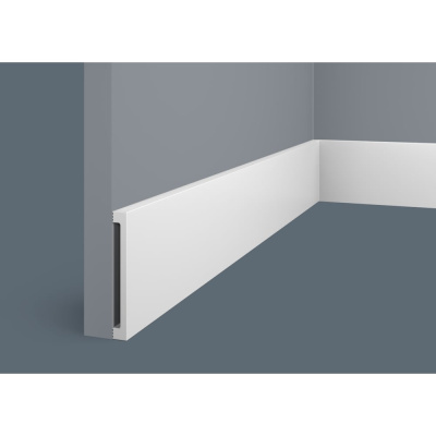 Плинтус Cosca Decor 80x10x2000 мм, экополимер, PX058 00-00077368