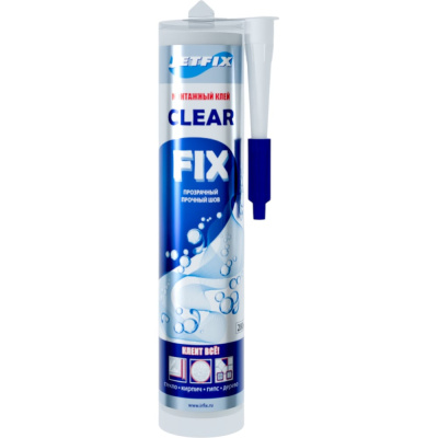 JETFIX Clear Fix - это однокомпонентный, влагоотверждающийся, эластичный
