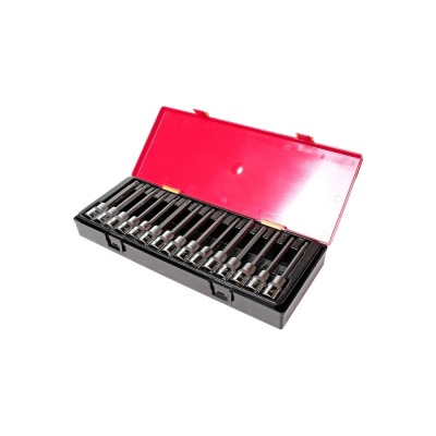 Набор головок торцевых JTC 1/2" TORX, HEX, SPLINE в кейсе 15 предметов