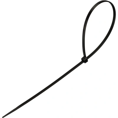 Стяжка (хомут) 300 мм x 3,6 мм,Bigtech BT-CT-300-36-B,нейлон,черн,100 шт/уп