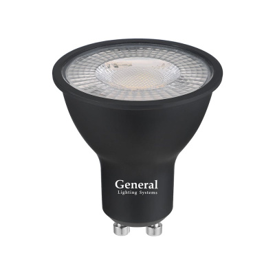 Лампа светодиодная General Lighting Systems софит, 50*55, GLDEN-MR16-DIF-15-230-GU10-4500, рассеиватель диффузор