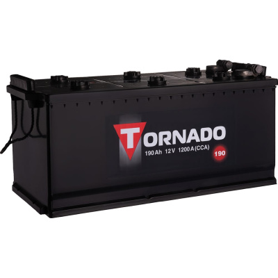 Аккумулятор TORNADO 6ст 190 N болт, 1200 A CCA
