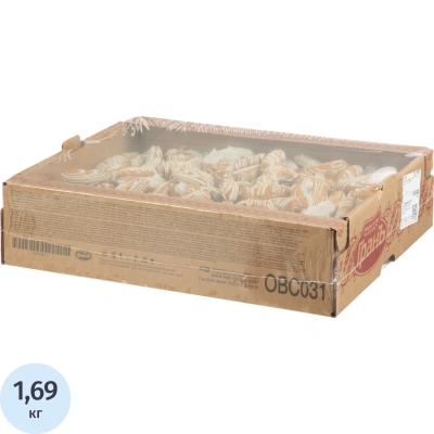 Печенье Заварики Гранъ в белой глазури, 1,5кг, ОВС031