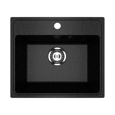 Мойкa MIXLINE ML-GMU03 УЛЬТРА прямоугольная, черный камень, 490 420 мм глуб. чаши 170