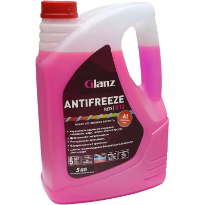 Антифриз Glanz G12 красный 5кг (36225)