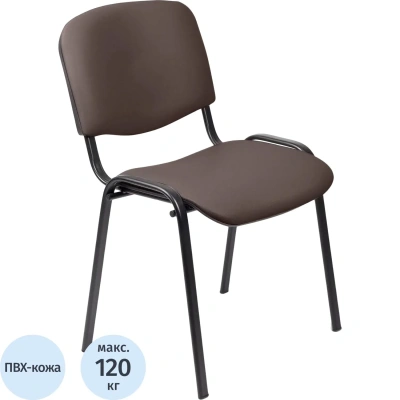 Стул БМФ Easy Chair Rio(ИЗО) чёрн, к/з коричневый Z10