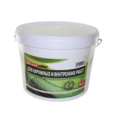 Водоэмульсионная краска для наружных и внутренних работ Movatex elite 14 кг Т11886