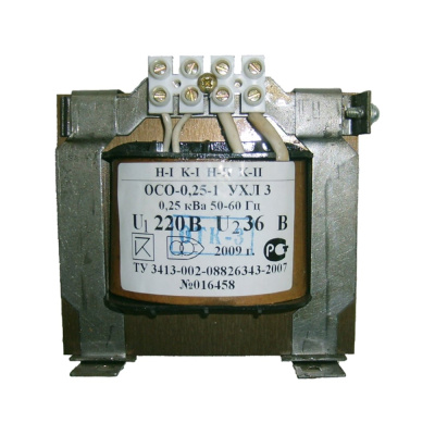 Трансформатор Электротехник ОСО-0,25 УХЛ3 220/36, IP00