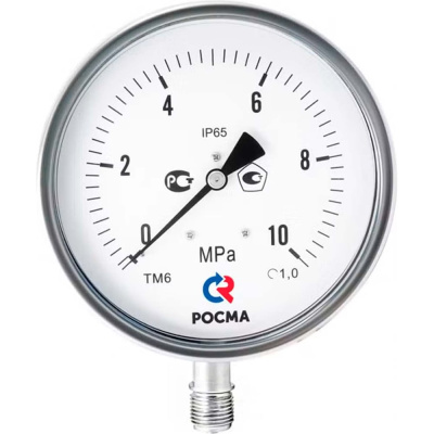 Коррозионностойкий манометр РОСМА ТМ-621Р.00 D240-00801