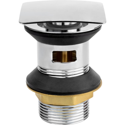 Донный клапан для раковины MPF 1.1/4" с переливом, выпуск для сифона
