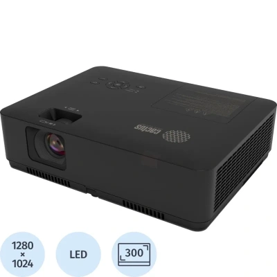 Проектор CACTUS CS-S2.B, 3LCD, 1024x768, 16:9, 4:3, 40000 лм, 15000:1, 4,7 кг