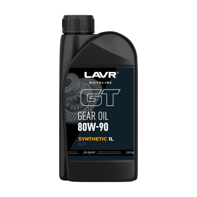 Трансмиссионное масло LAVR GT GEAR OIL 80W90 GL5 MOTO