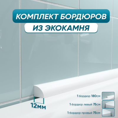 Комплект акриловых бордюров для ванной BNV "Персей"