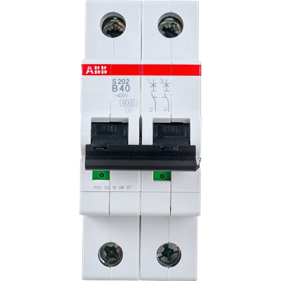 2-полюсный автоматический выключатель ABB S202 B40